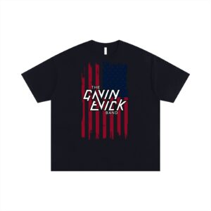 Gavin Evick Band American Flag Unisex Oversized Cotton T-Shirt